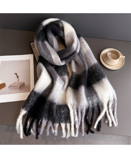 Sakka マフラー ストール パステルCHK BIGマフラー レディース メンズ