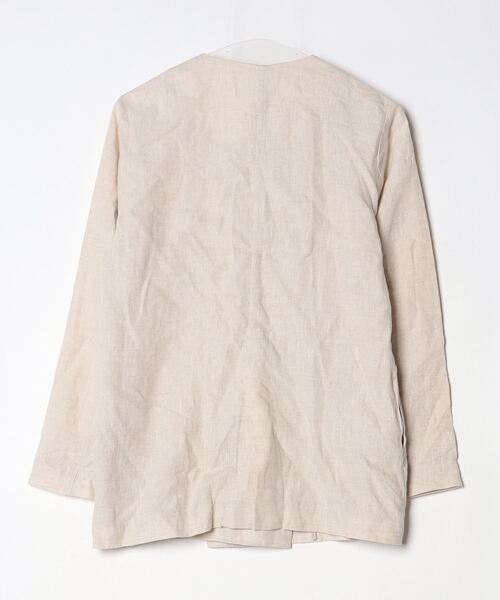 ラウンジドレスのベージュ ジャケット 毛100% LOUNGEDRESS（ラウンジ 