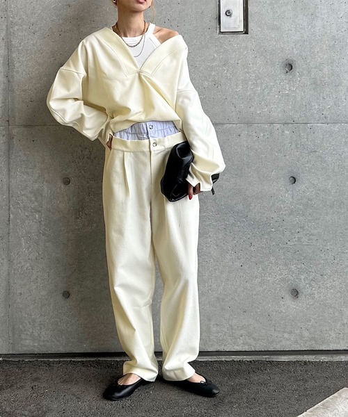 INTERPLAY（インタープレイ） パンツ 「INTERPLAY x AYA」Double waist