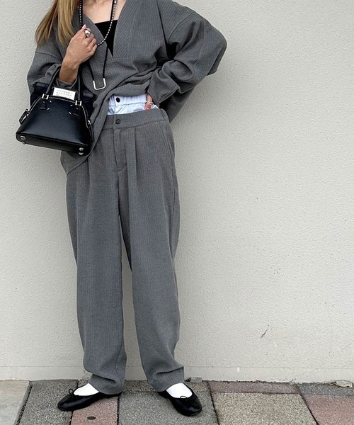 INTERPLAY（インタープレイ） パンツ 「INTERPLAY x AYA」Double waist