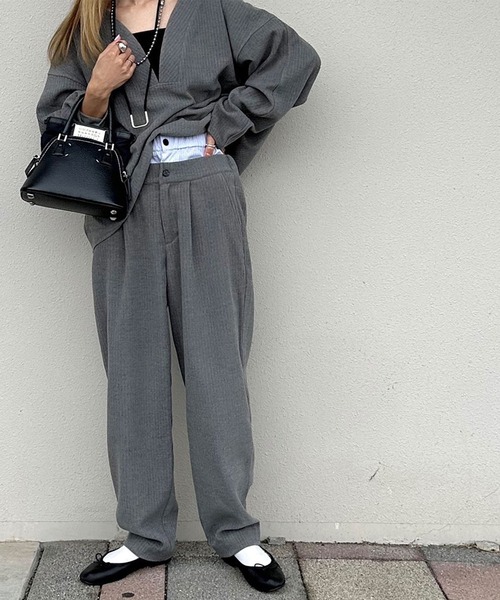 INTERPLAY（インタープレイ） パンツ 「INTERPLAY x AYA」Double waist
