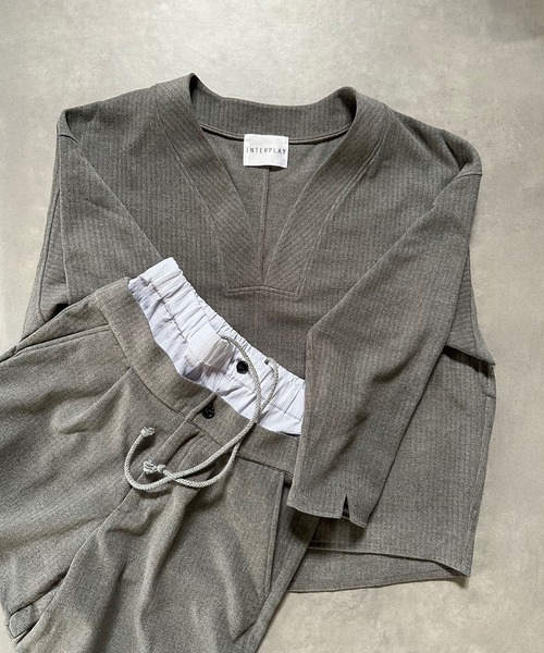 INTERPLAY（インタープレイ） パンツ 「INTERPLAY x AYA」Double waist