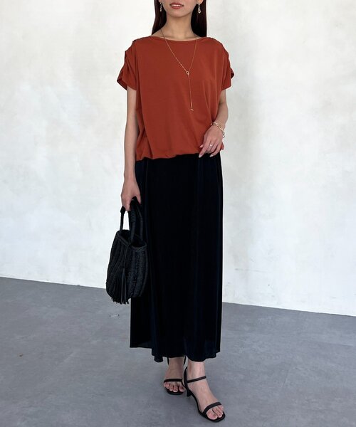 「Chez toi」 フレアスカート FREE ブルー レディース_画像8