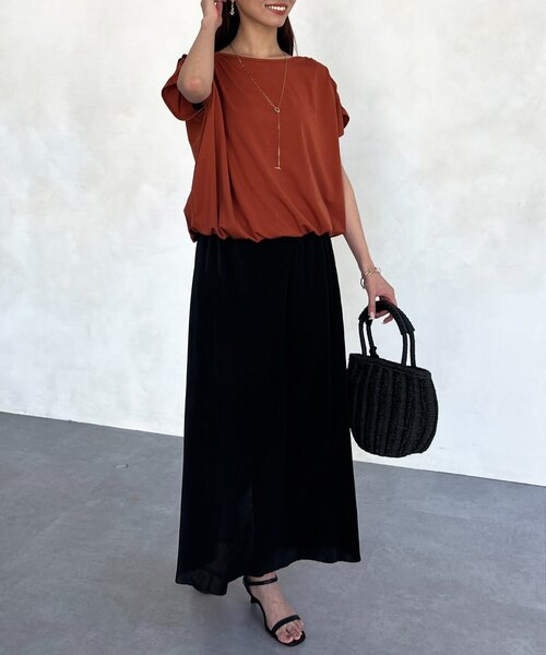 「Chez toi」 フレアスカート FREE ブルー レディース_画像9