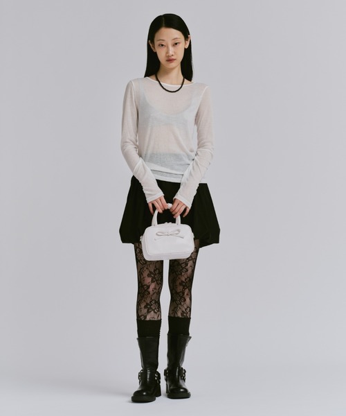 「FEKETE」 長袖カットソー FREE ホワイト レディース_画像2