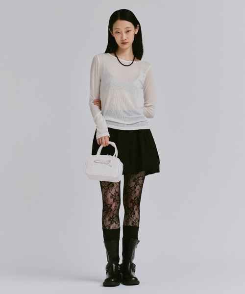 「FEKETE」 長袖カットソー FREE ホワイト レディース_画像3