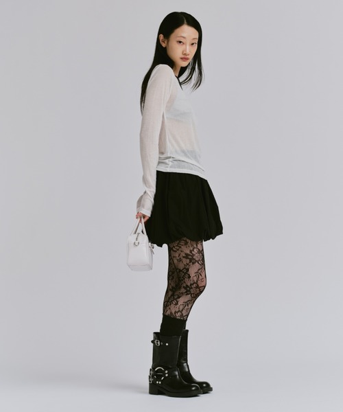 「FEKETE」 長袖カットソー FREE ホワイト レディース_画像4