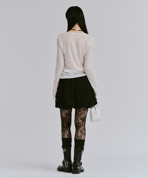 「FEKETE」 長袖カットソー FREE ホワイト レディース_画像5