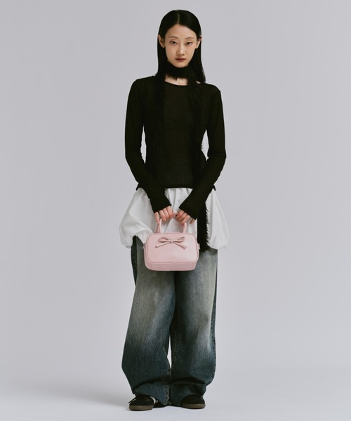 「FEKETE」 長袖カットソー FREE ホワイト レディース_画像8