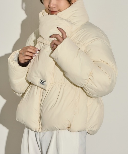 H.TOKYO ダウンコート ダウンジャケット マフラー付きダウンジャケット