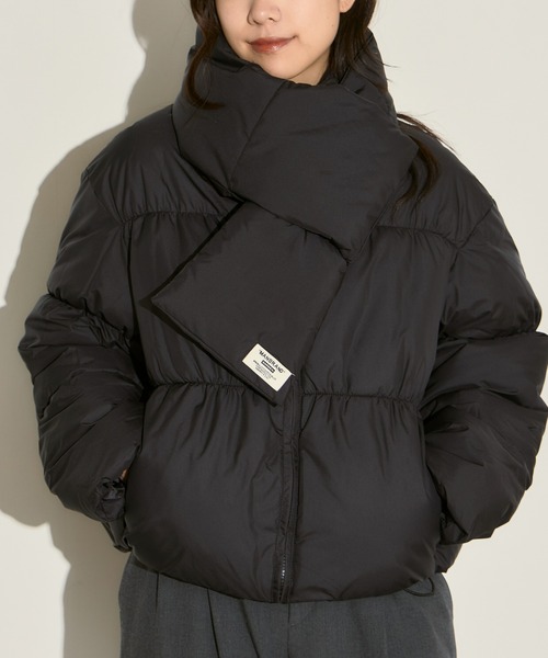 H.TOKYO ダウンコート ダウンジャケット マフラー付きダウンジャケット