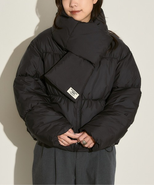 J-Subculture★  ダウンジャケット H.TOKYO ダウンコート ダウンジャケット マフラー付きダウンジャケット