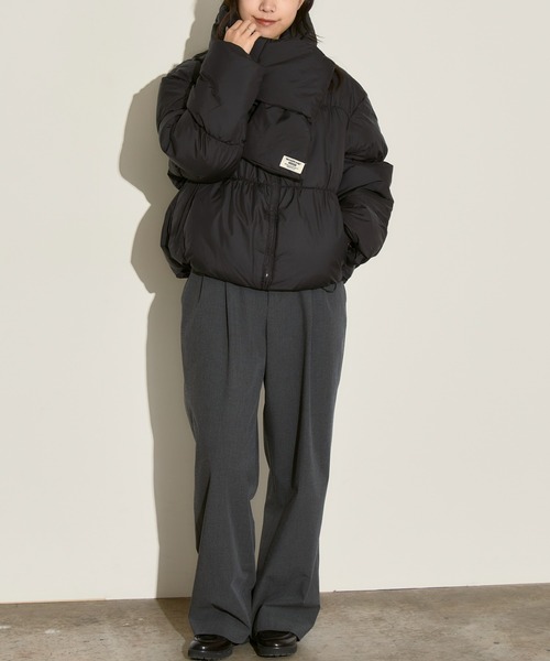 H.TOKYO ダウンコート ダウンジャケット マフラー付きダウンジャケット