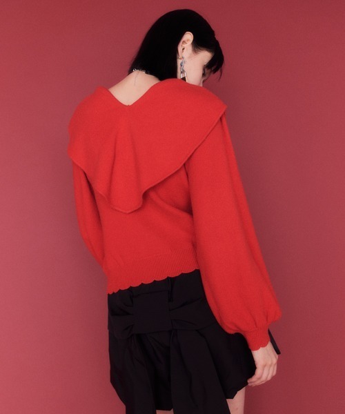 「Candy Stripper」 長袖ニット 2 ピンク レディース_画像10