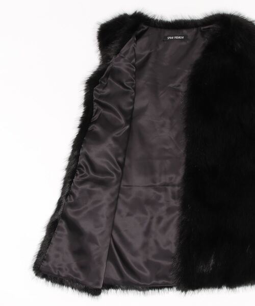 「SpRay」 ベスト FREE ベージュ レディース_画像3