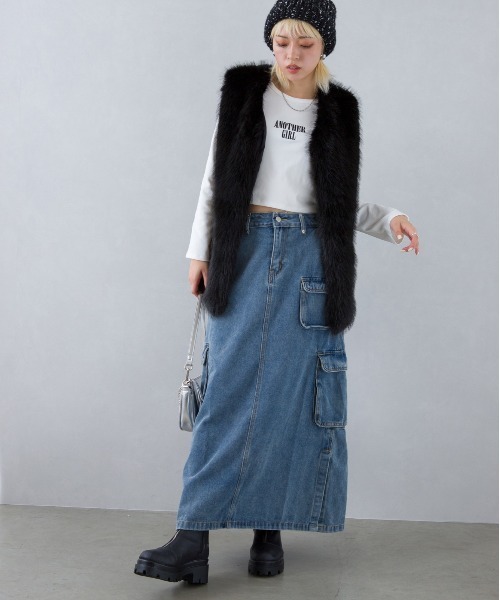 「SpRay」 ベスト FREE ベージュ レディース_画像8