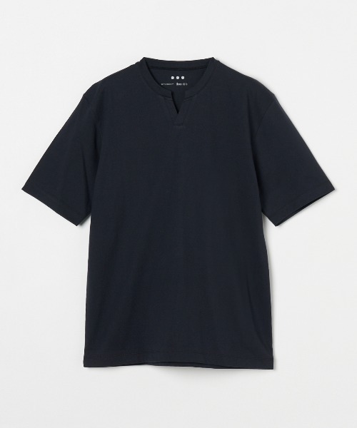 「three dots」 半袖Tシャツ LARGE ブルー メンズ_画像3