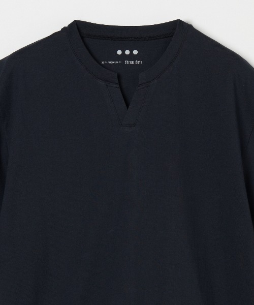 「three dots」 半袖Tシャツ LARGE ブルー メンズ_画像5