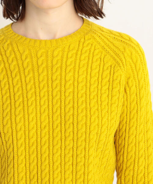 「MACPHEE」 長袖ニット S ライトブルー レディース_画像9