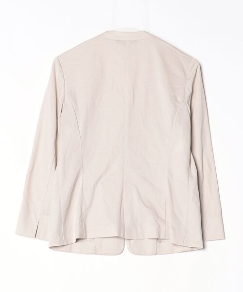 23区（ニジュウサンク） ノーカラージャケット 38 ベージュ レディース