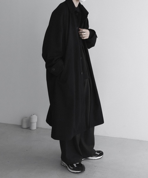 「remer」 ステンカラーコート MEDIUM グレー メンズ_画像5