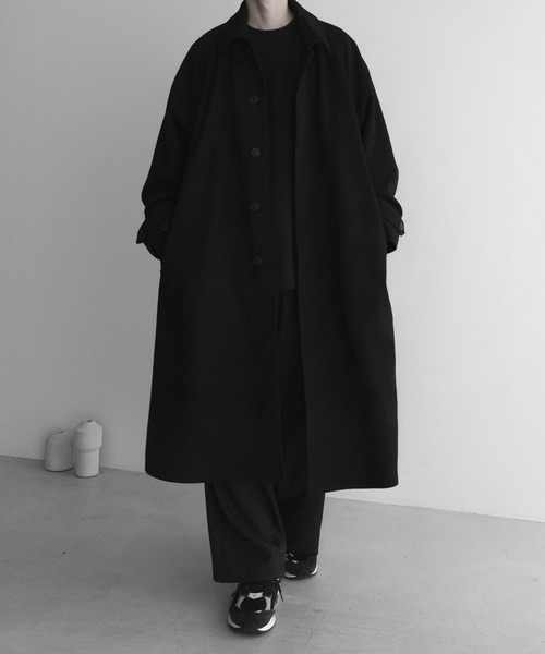 「remer」 ステンカラーコート MEDIUM グレー メンズ_画像7