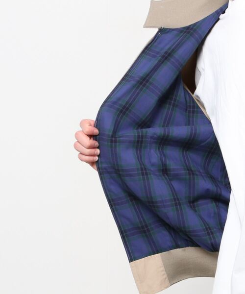 「BARACUTA」 ブルゾン 36 ネイビー メンズ_画像4