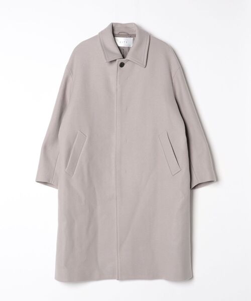 CITY（シティ） ステンカラーコート 1 グレー メンズ : ZOZOTOWN Yahoo