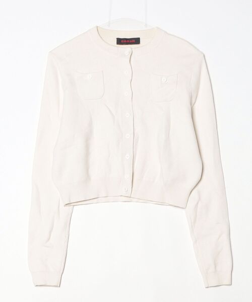 CABaN（キャバン） ニットカーディガン X-SMALL ホワイト レディース