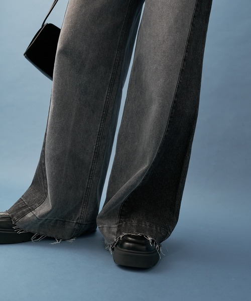 「mystic」 デニムパンツ 1 ブラック レディース_画像4