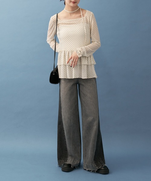 「mystic」 デニムパンツ 1 ブラック レディース_画像8