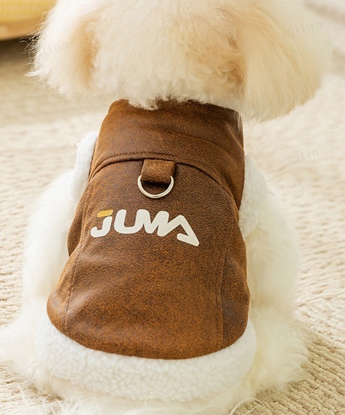 Dalfwin（ダールフィン） 犬 服 ペットウェア JUMAロゴ裏地ボア
