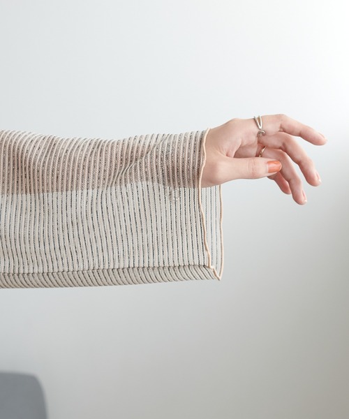 「DISCOAT」 長袖カットソー FREE ベージュ レディース_画像10