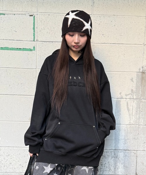 パーカー スタースタッズパーカー レディース メンズ : ZOZOTOWN Yahoo