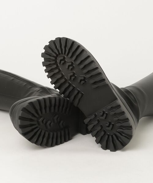 「minsobi」 ロングブーツ 23.5cm ブラック レディース_画像3