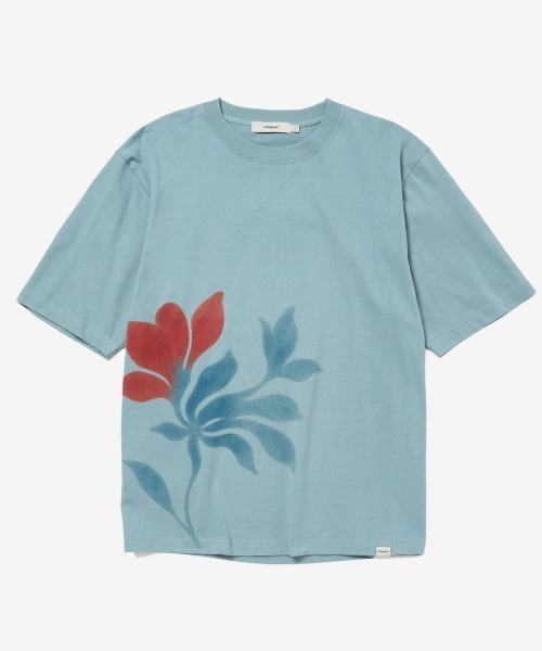 「rehacer」 半袖Tシャツ MEDIUM ブルー メンズ_画像7