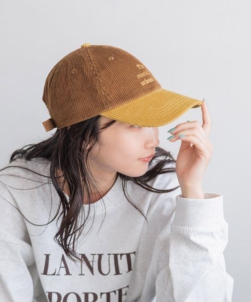 「LOWRYS FARM」 キャップ FREE ネイビー レディース_画像2