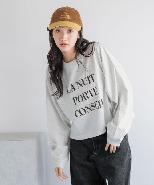 「LOWRYS FARM」 キャップ FREE ネイビー レディース_画像3