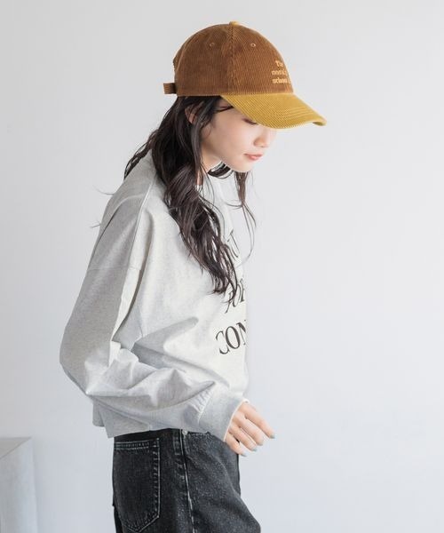 「LOWRYS FARM」 キャップ FREE ネイビー レディース_画像4