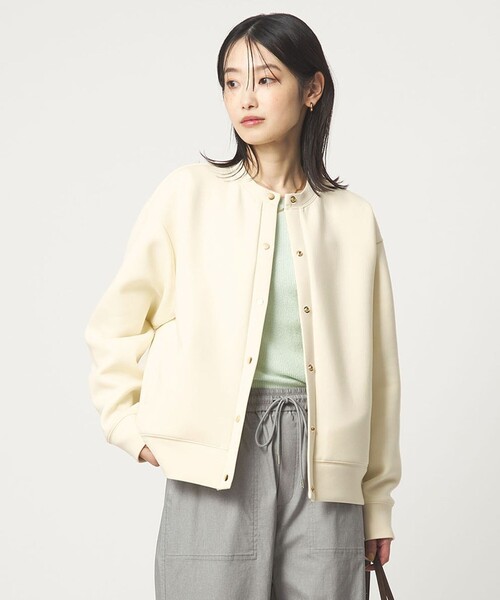 グリーンレーベルリラクシング　ダンボールノーカラーブルゾン グリーンレーベルリラクシング ダンボール ノーカラー ブルゾン