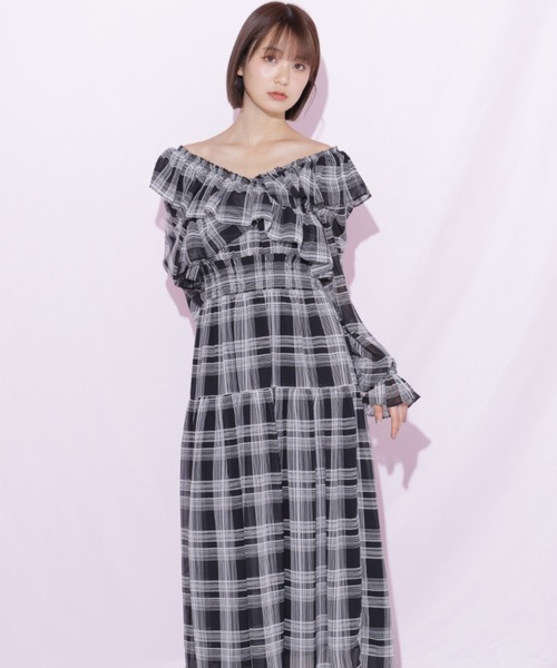 JILTU フリルワンピース JILL by JILL STUART（ジルバイジルスチュアート） ワンピース クロス