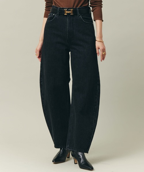 Curensology（カレンソロジー） デニムパンツ 38 ブラック レディース