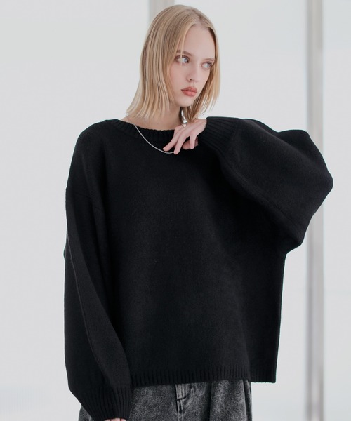 「ROCHEM」 長袖ニット M ブラック メンズ_画像3