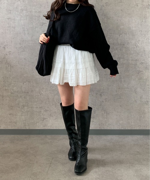 「link lot」 長袖ニット M ワイン メンズ_画像7