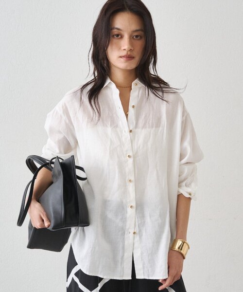 マリっこLoungedress ラウンジドレス バックスリットシャツ Loungedress - ラウンジドレス バックスリットスキッパーシャツの通販