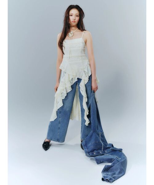 CALNAMUR（カルナムール） ワンピース アシンメトリーヘムワンピース