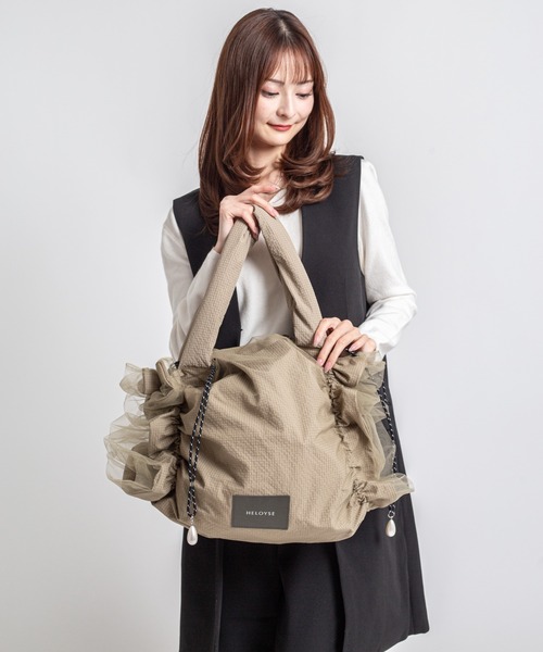 HELOYSE トートバッグ 「HELOYSE/エロイーズ」チュールトートバッグ