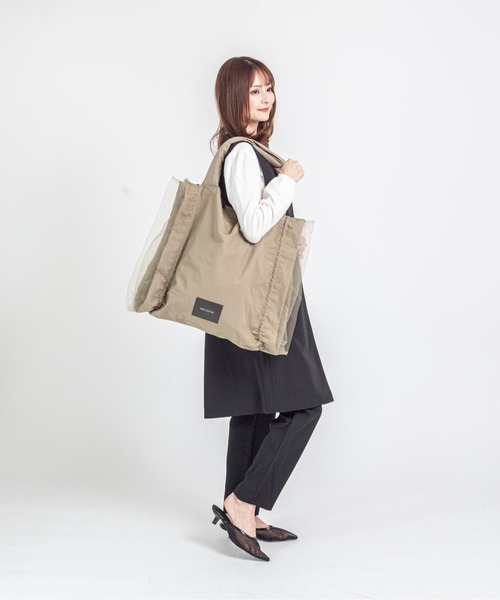 HELOYSE トートバッグ 「HELOYSE/エロイーズ」チュールトートバッグ 