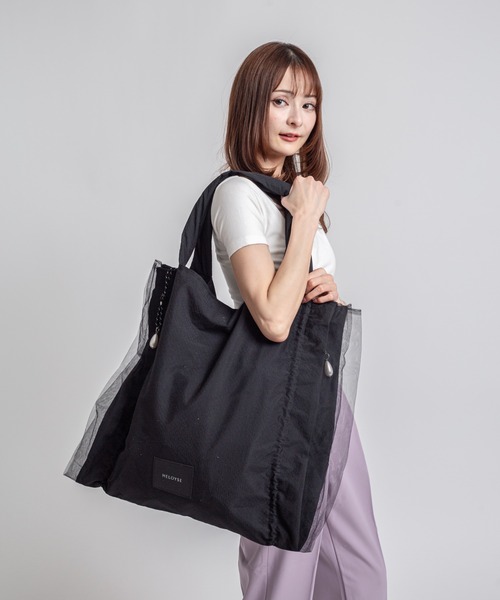【新品未使用タグ付き】HELOYSE エロイーズ バルーン チュールバッグ HELOYSE（エロイーズ）の「HELOYSE/エロイーズ balloon tulle spangles