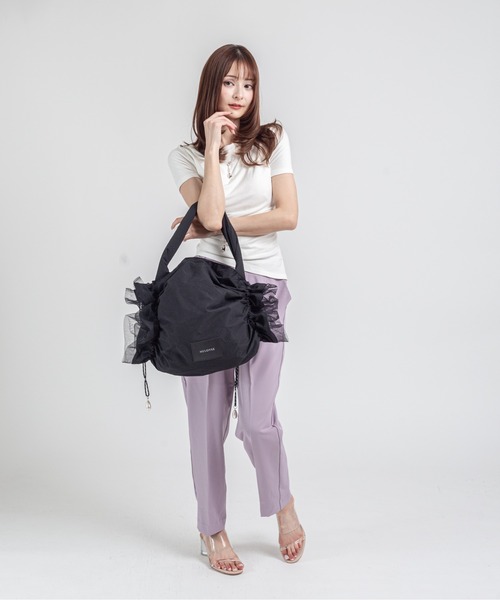 【新品未使用タグ付き】HELOYSE エロイーズ バルーン チュールバッグ HELOYSE（エロイーズ）の「HELOYSE/エロイーズ balloon tulle spangles